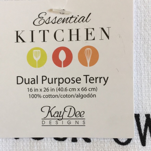 Grow Your Own Sunshine Watermelon Garden Kitchen Towel Cotton NWT 16x26” Kay Dee - Picture 6 of 16